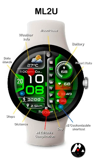 ML2U 266 Watch Face Screenshot 1