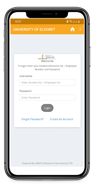 Eldoret University App Screenshot 1