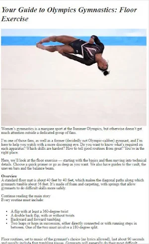 How to Do Floor Gymnastics Screenshot 2