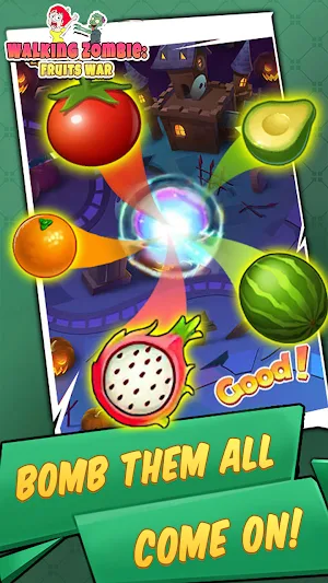 Walking Zombie: Fruits War Screenshot 2