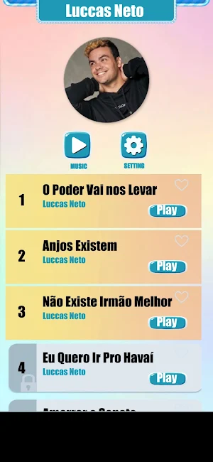 Luccas Neto Music Tiles Game Screenshot 0