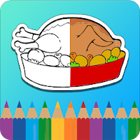 Coloring Book for kids : Food