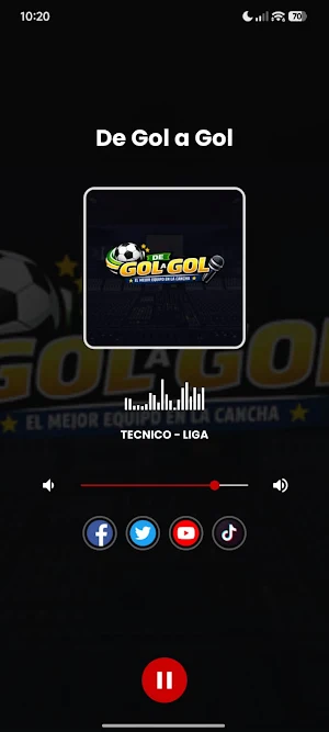 Radio De Gol a Gol Screenshot 0