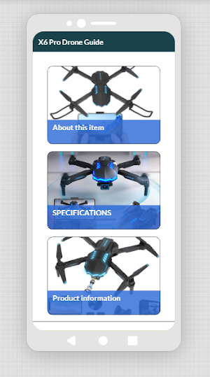 X6 Pro Drone App Guide Screenshot 0