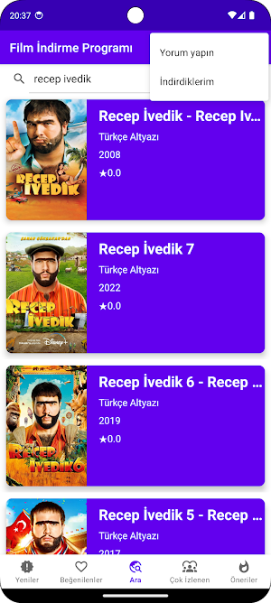 Film İndirme Programı Screenshot 2