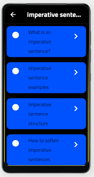 imperative sentence Screenshot 1
