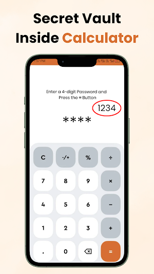 Calculator Lock: HideU Vault Screenshot 0