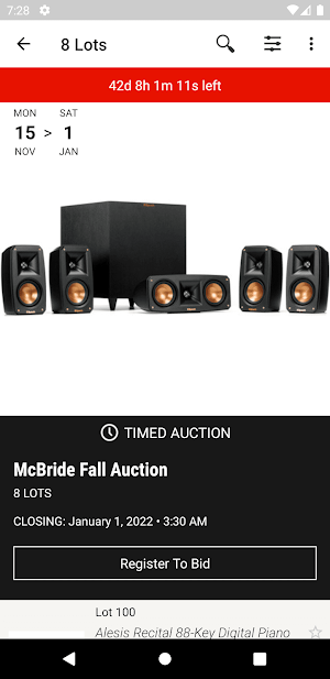 McBride Auctions Screenshot 1