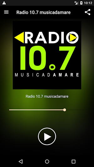 Radio 10.7 musicadamare Screenshot 0