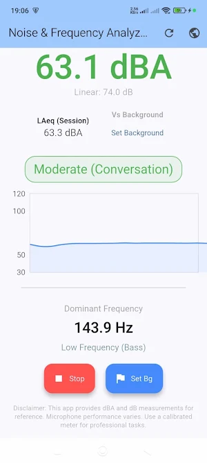 Sound Noise Analyzer Screenshot 1