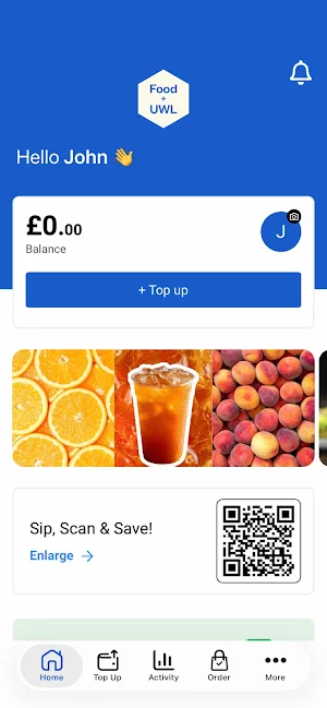 Food at UWL Screenshot 2