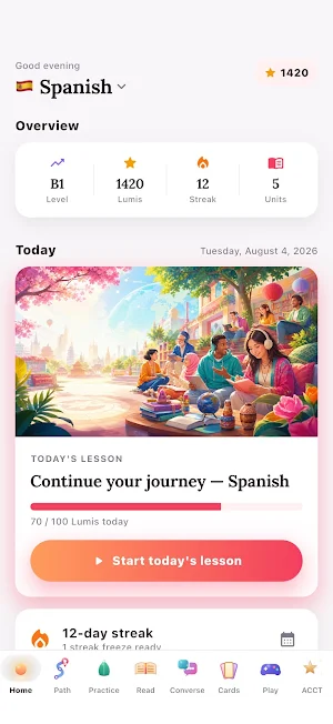 Koydo Lingua: Language Tutor Screenshot 1