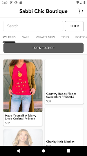 Sabbi Chic Boutique Screenshot 1