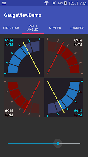 GaugeView Demo Screenshot 1