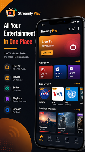 Streamly Play: IPTV Player Screenshot 3