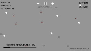 Rock Paper Scissors Simulation Screenshot 3