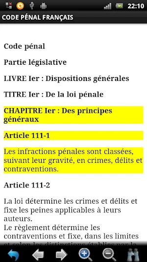 Code Pénal Français GRATUIT Screenshot 2