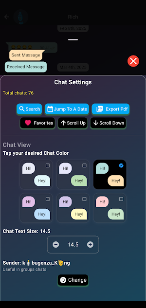 Chat Viewer - WhatsApp Exports Screenshot 3