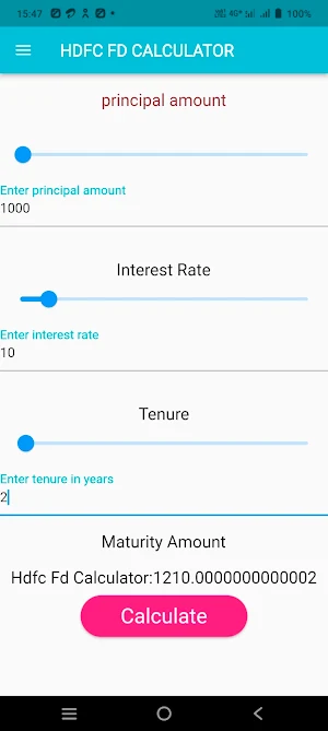 HDFC Personal Loan Calculator Screenshot 1