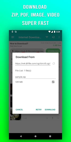 File Downloader - Download Video MP3 PDF Zip Image Screenshot 1