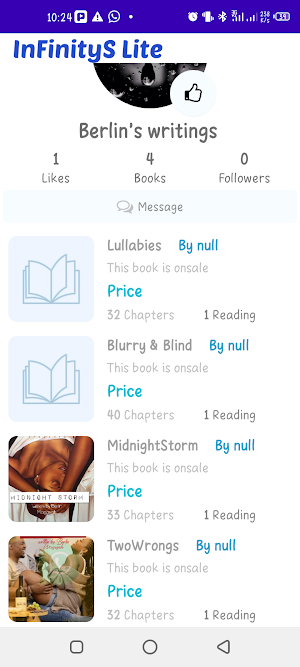 Infinity Novels - Zimbabwe Screenshot 2