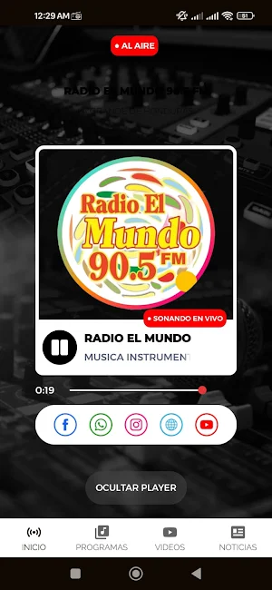 Radio El Mundo 90.5 FM Oficial Screenshot 2