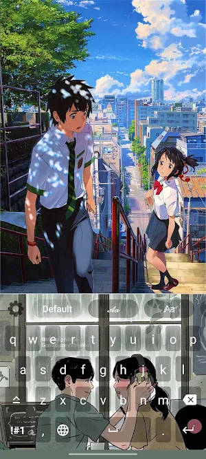 Anime Aesthetic Keyboard Theme Screenshot 1