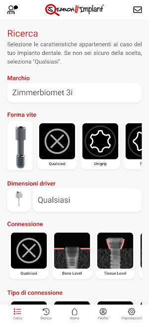 Search Implant App Screenshot 1