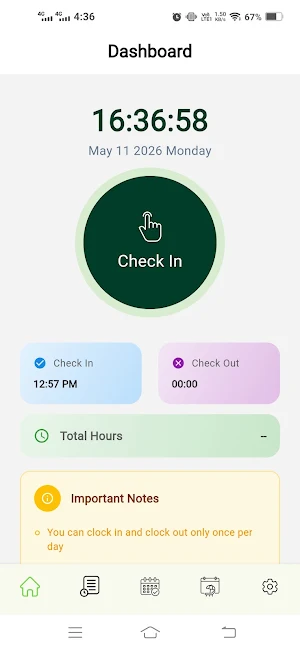 Attendance App : BestERP.in Screenshot 1
