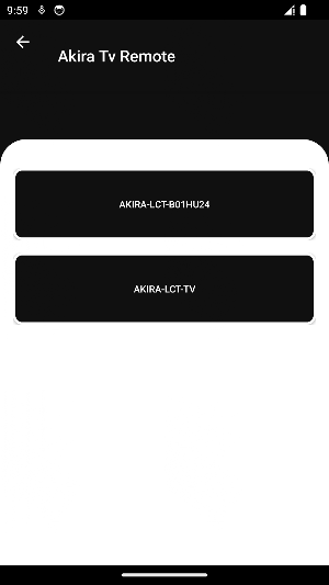 Remote for Akira Tv Screenshot 1