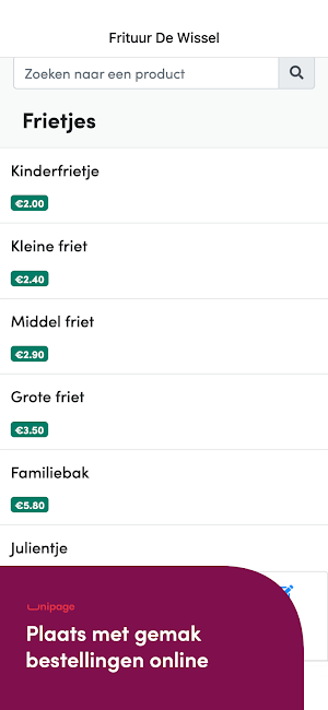 Frituur De Wissel Screenshot 1