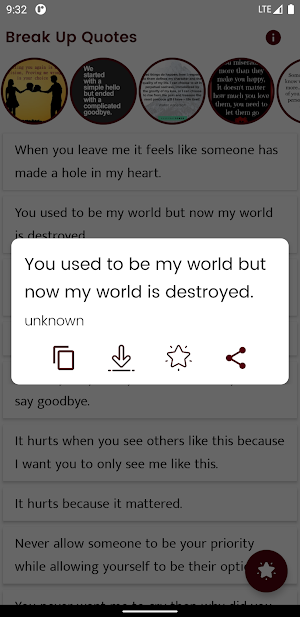 Break Up Quotes and Sayings Screenshot 1