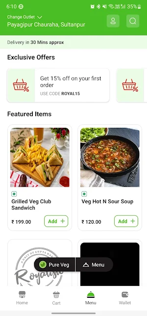 Royalisto - The Food Vibes Screenshot 1