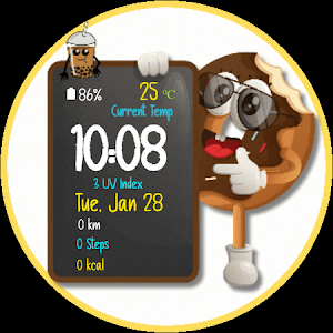 Donut Chef Animated Watch Face Screenshot 2