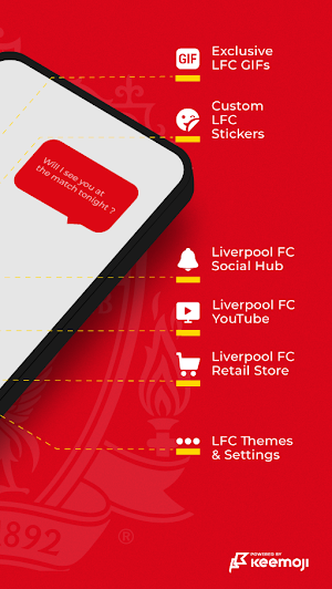 Liverpool FC Keyboard Screenshot 1