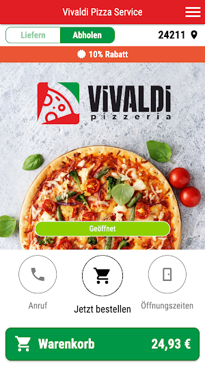 Vivaldi Pizza Service Screenshot 0