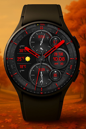 Silent Hybrid Watch Face Screenshot 2