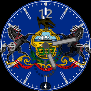 Pennsylvania Flag Watchface Screenshot 0