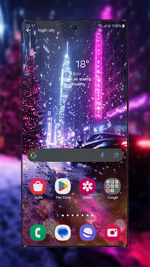 Snowfalling Live Wallpapers Screenshot 3