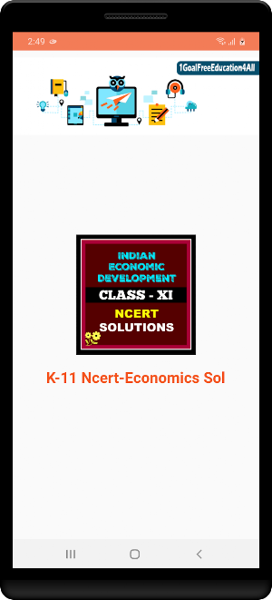 Class 11 Economics NCERT Solutions IED Screenshot 1