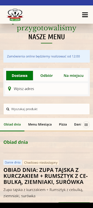 Pizzeria Pod Lasem Screenshot 0