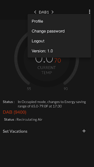 Occupant App 75F Screenshot 2