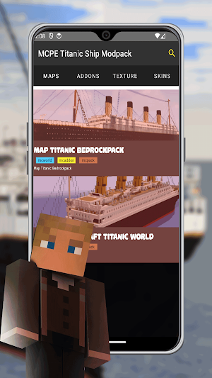 MCPE Titanic Ship Modpack Screenshot 1