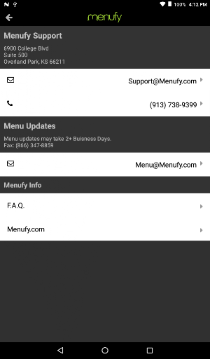 Menufy Business Manager Screenshot 3