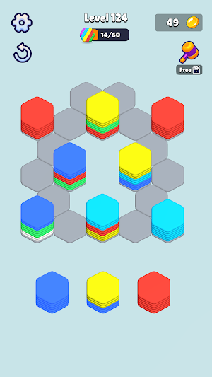 Stack Puzzle Pattern Hexa Sort Screenshot 3