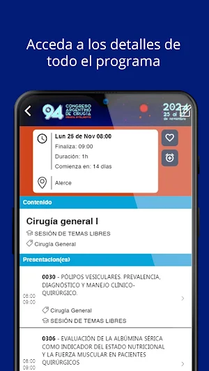 94° Congreso de Cirugía Screenshot 2