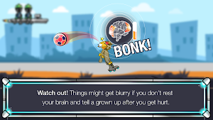 CDC HEADS UP Rocket Blades: The Brain Safety Game Screenshot 2
