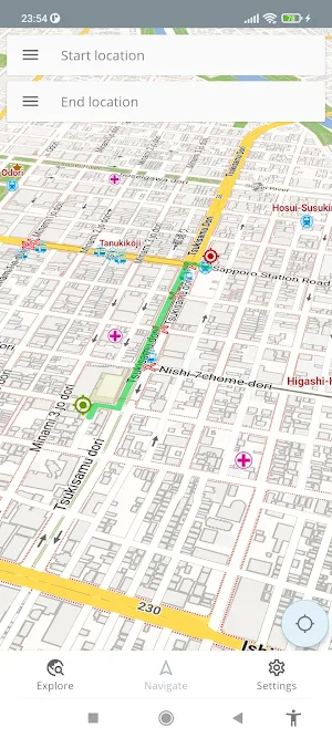 Sapporo Japan Offline Map Screenshot 1