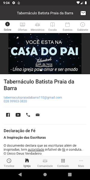 Tabernáculo Batista Praia da Barra Screenshot 1