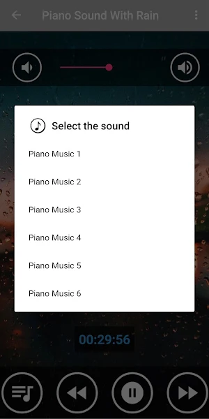 Relaxing Piano Music & Soft Rain Sounds Screenshot 1